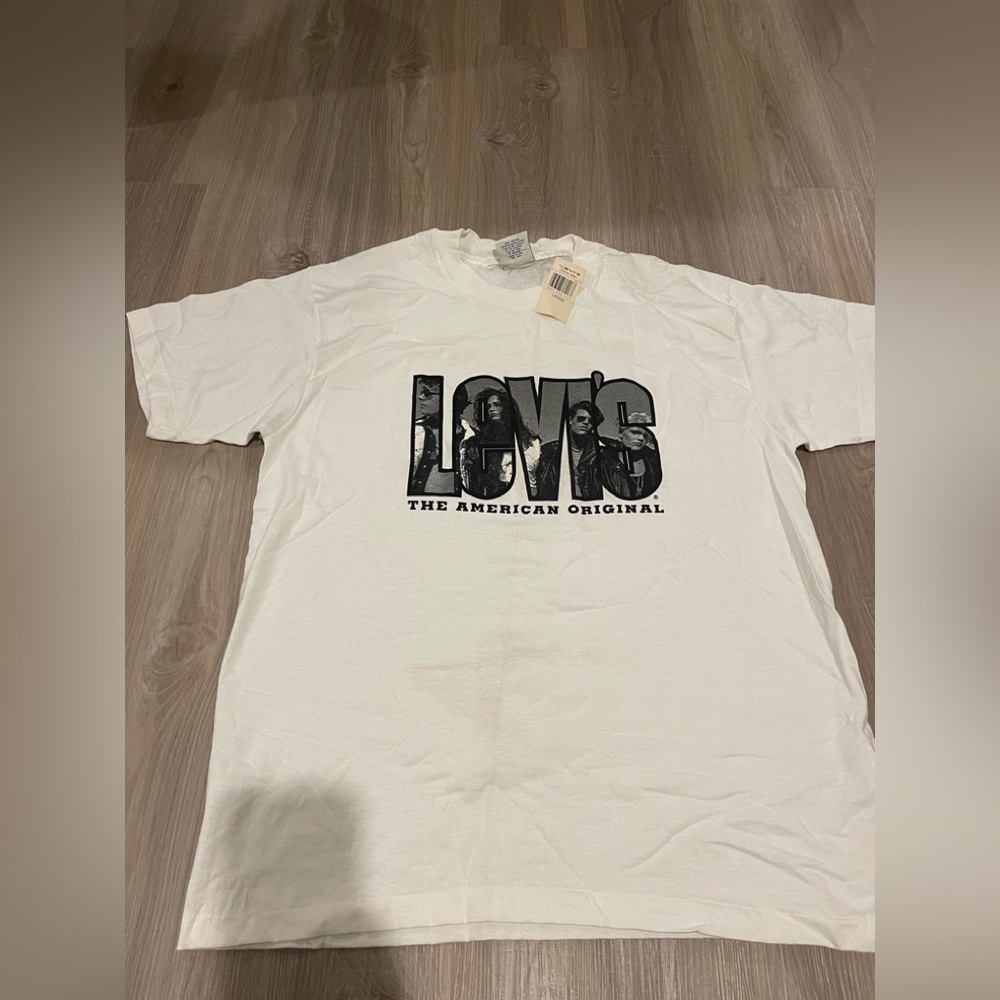 NWT Vintage 90s Levis For Jeans Shirt Mens LG The American Original